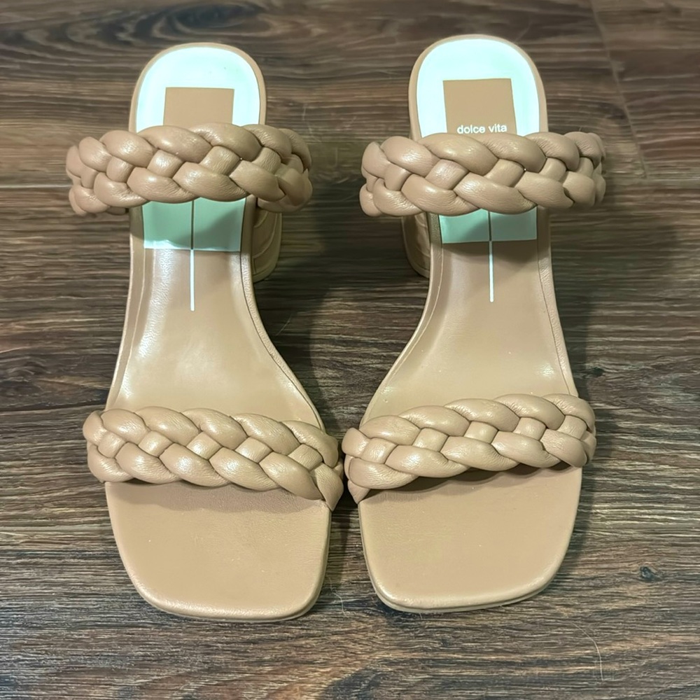 Dolce Vita Nude Braided Heels